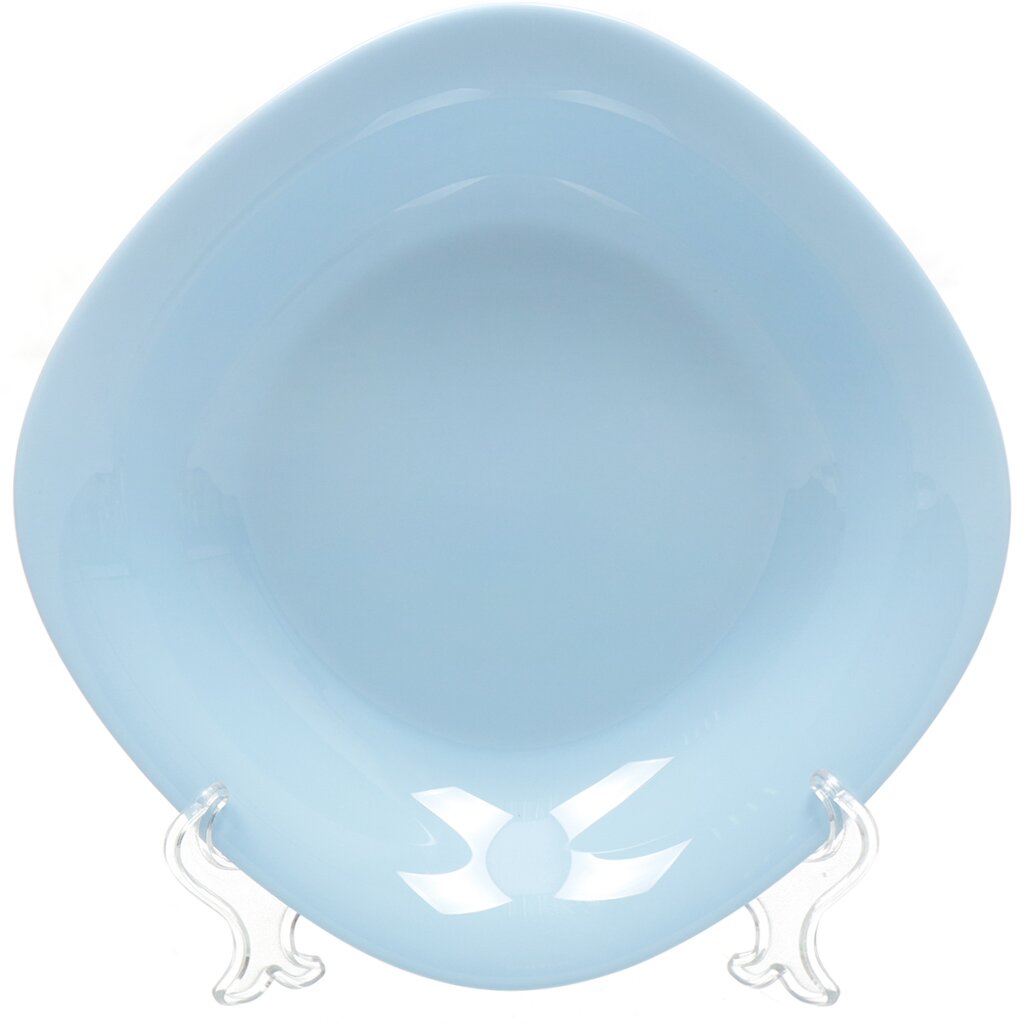 Тарелка суповая, стеклокерамика, 21 см, квадратная, Carine Light Blue, Luminarc, P4250 гарнитура проводная 1more e1009 blue 9900100360 1 голубой