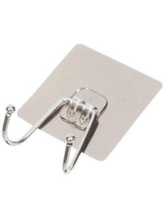 Крючок 2 крючка, 7.5 см, нержавеющая сталь, TP75-2