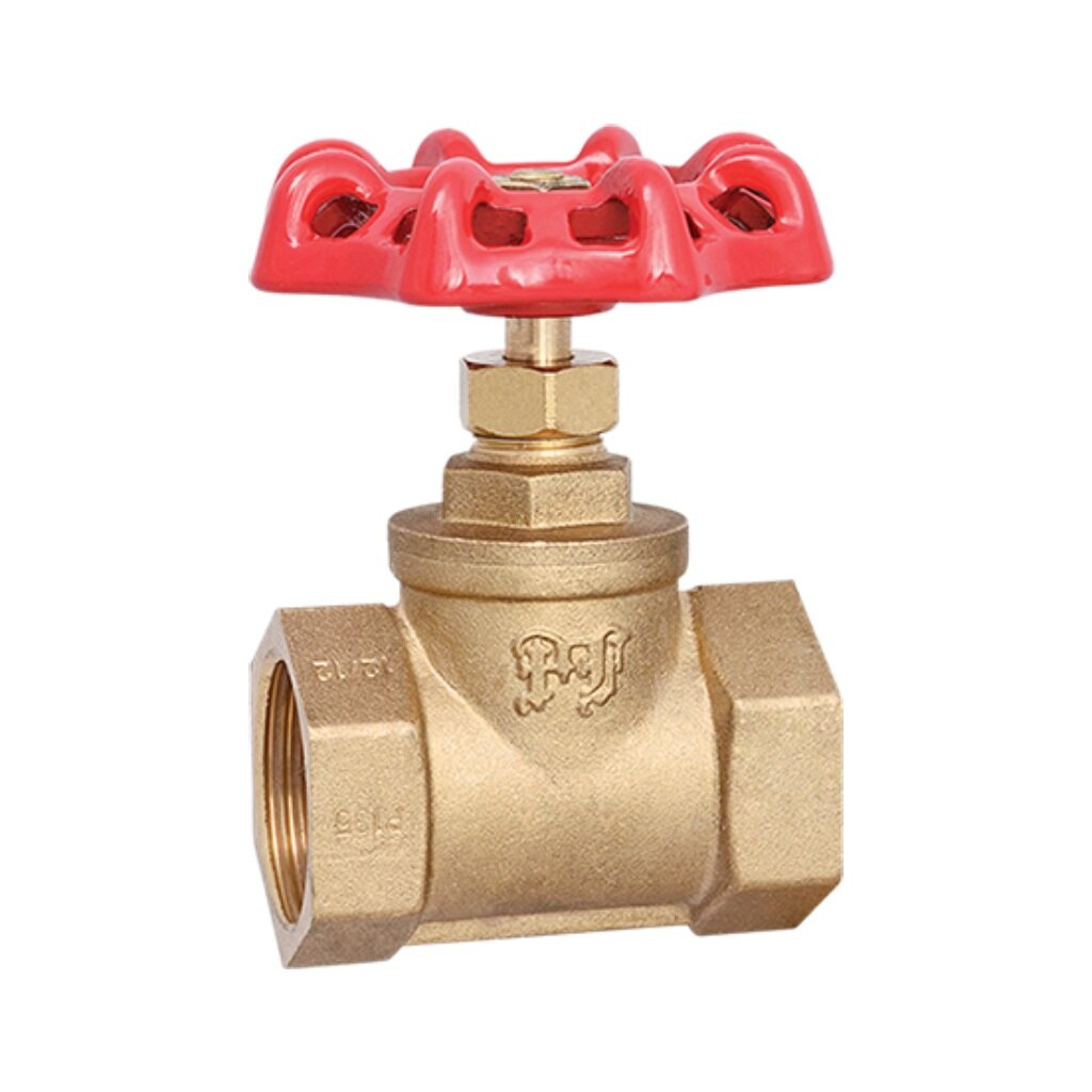 Вентиль для воды, 1/2&quot;, г-г, красный, ProFactor