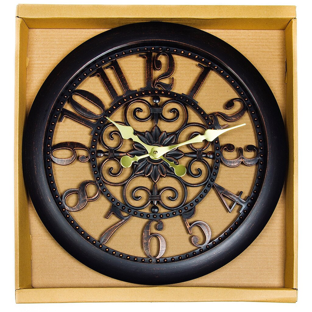 Часы настенные, 50х50 см, пластик, Y5-1898 часы настенные 30 см белые классика y4 3345
