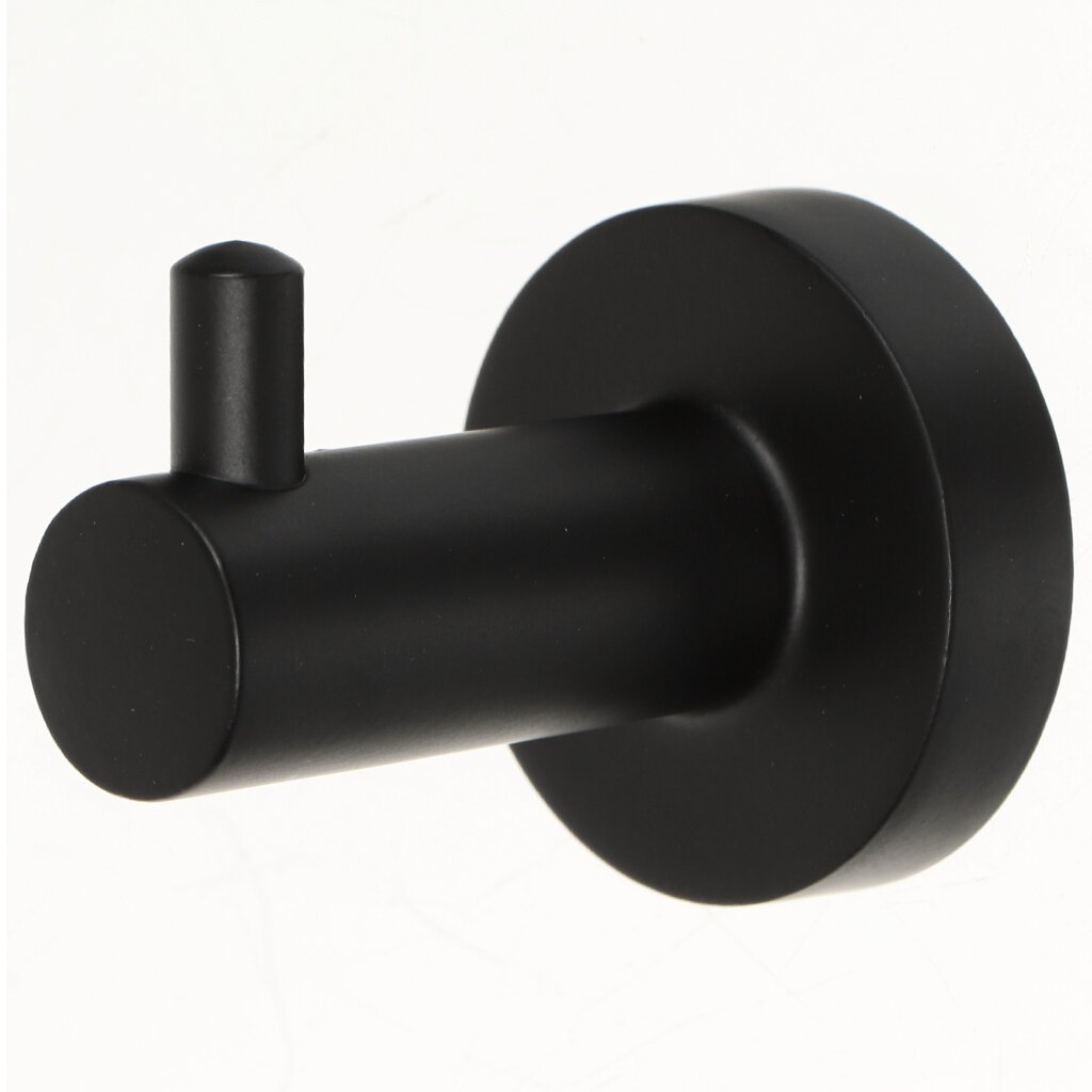 Крючок на саморезах, 7х5 см, металл, черный, Y9-046 крючки декоративные металл с полочкой