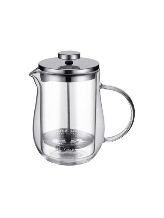 Френч-пресс 0.6 л, стекло, нержавеющая сталь, Regent Inox, Linea Franсo, 93-FR-37-01-600