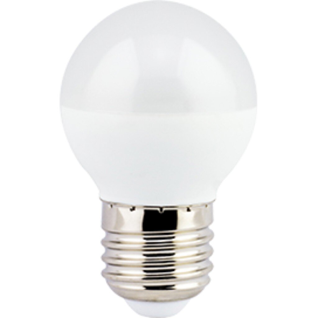 Лампа светодиодная E27, 5 Вт, 220 В, шар, 4000 К, свет нейтральный белый, Ecola, G45, LED дом в котором горит свет