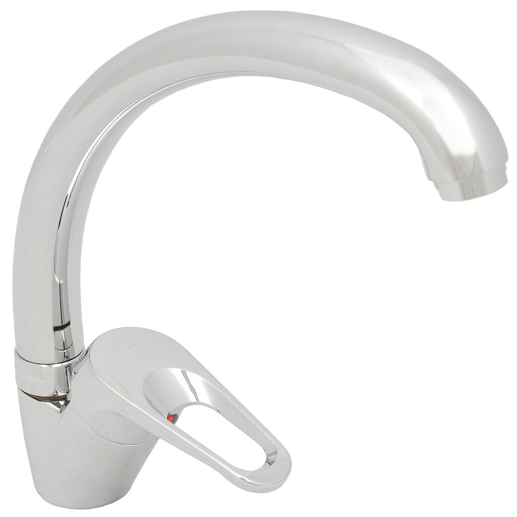 Смеситель кух шар Z8257-10S высокий,ручка бок,хром