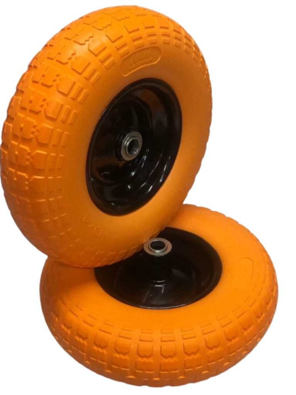 Колесо для тачки полиуретан PU, не симметричная ступица, 4.00-6, втулка D20 мм, Mawipro