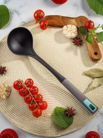 Половник нейлон, 35 см, навеска, Daniks, Грей, Y4-4959