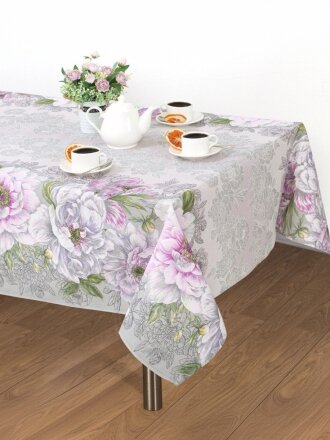 Скатерть 145х220 см, 100% хлопок, рогожка, 165 г/м2, АртДизайн, Элеонора