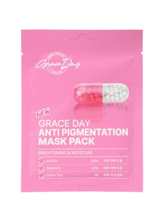 Маска для лица, Grace Day, тканевая, очищающая, 27 г, в ассортименте