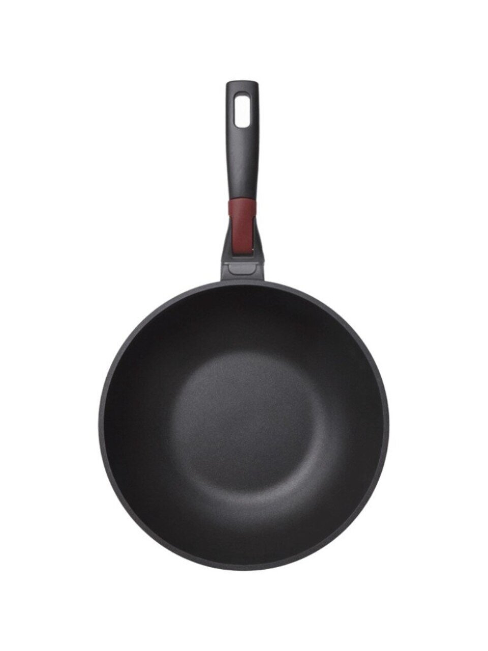 Сковорода-вок алюминий, 28 см, антипригарное покрытие, Nadoba, Vilma, съемная ручка, индукция, 728222