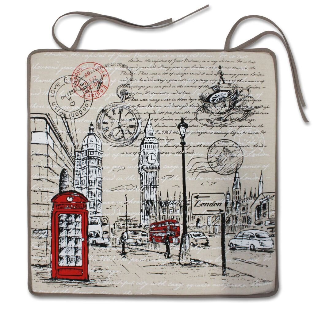 Чехол на стул Лондон с завязками СТ-Ш, 36х36 см