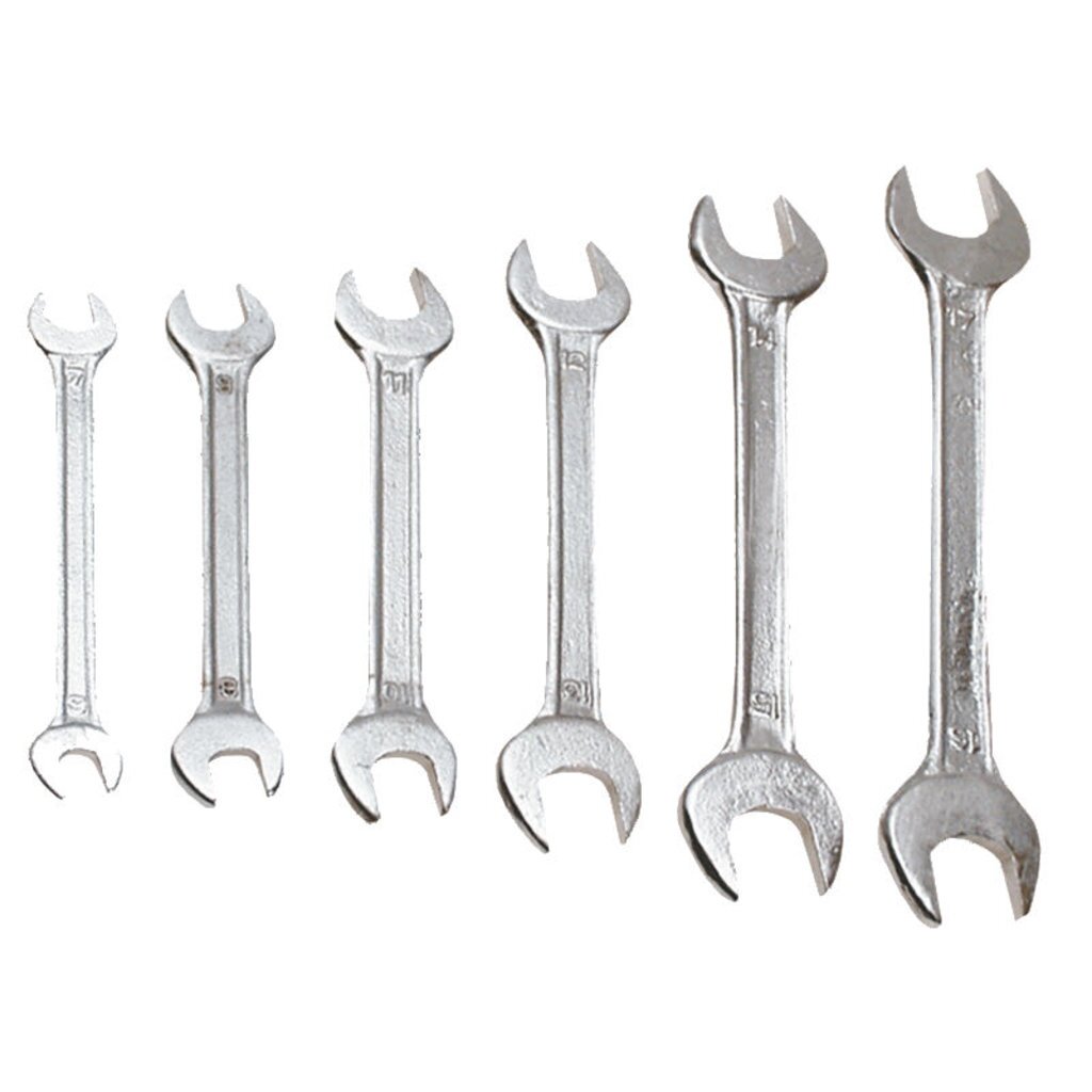 Ключи с открытым зевом, 6-32 мм, набор 12 шт., Top Tools, 35D257