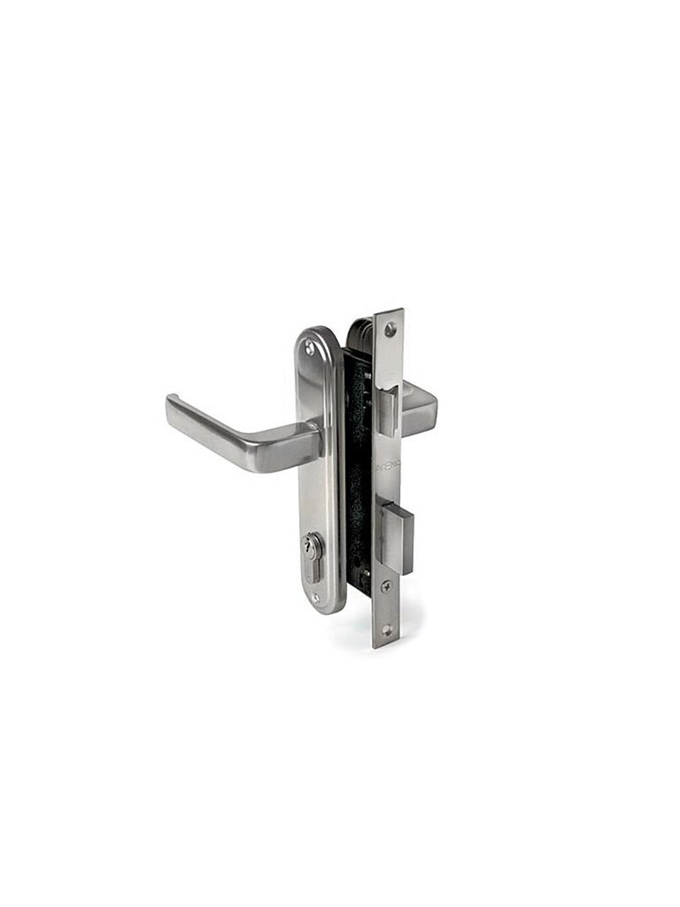 Замок врезной Apecs, 1226/60-CR, 2874, ручка в комплекте, цилиндровый, хром