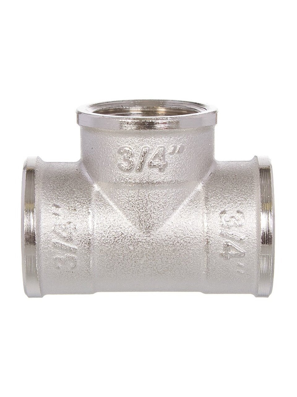 Тройник 3/4&amp;quot;, г-г-г, никель, RTP