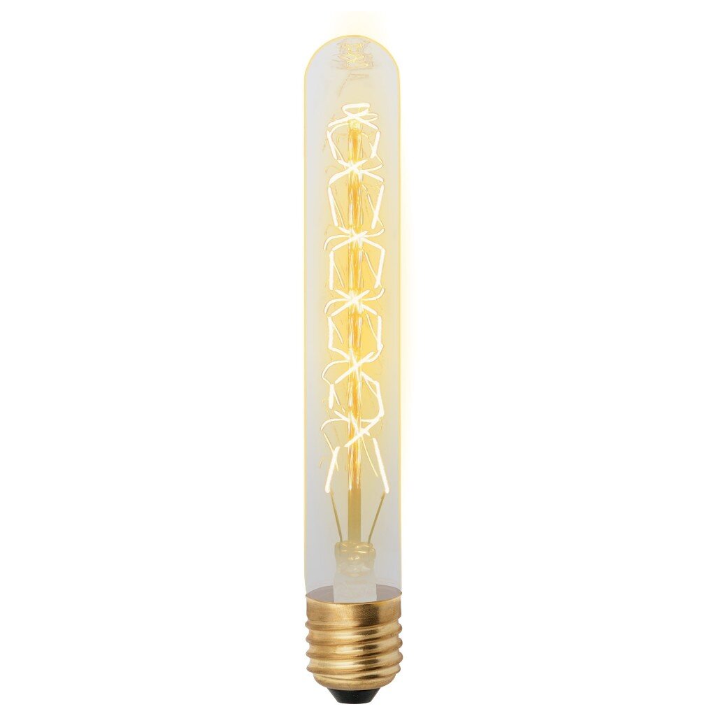Лампа накаливания E27, 60 Вт, цилиндрическая, форма нити CW, Uniel, Vintage, UL-00000484