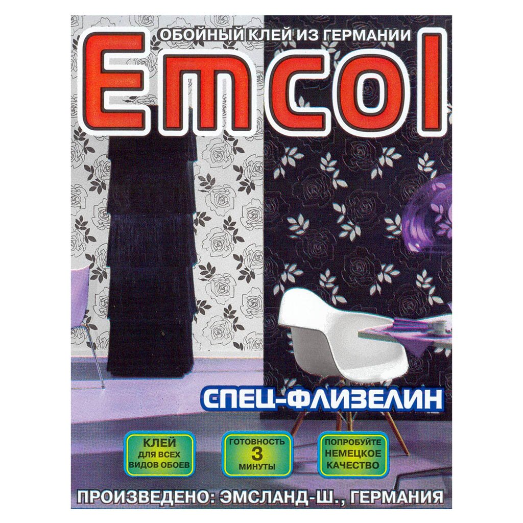 Клей для флизелиновых обоев, Экокласс, Emcol, 200 г клей для флизелиновых обоев emcol 250 г