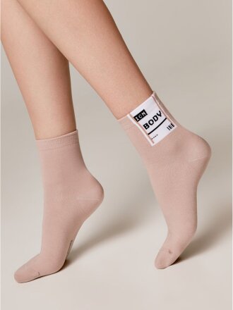 Носки для женщин, Conte, Happy, 290, бежевые, р. 23-25, 18С-227СП