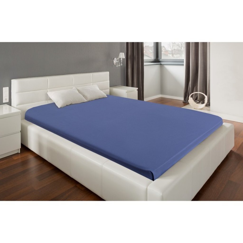 Простыня &amp;quot;Этель&amp;quot; 150х220 см, цвет синий, поплин, 125 г/м², 4913109
