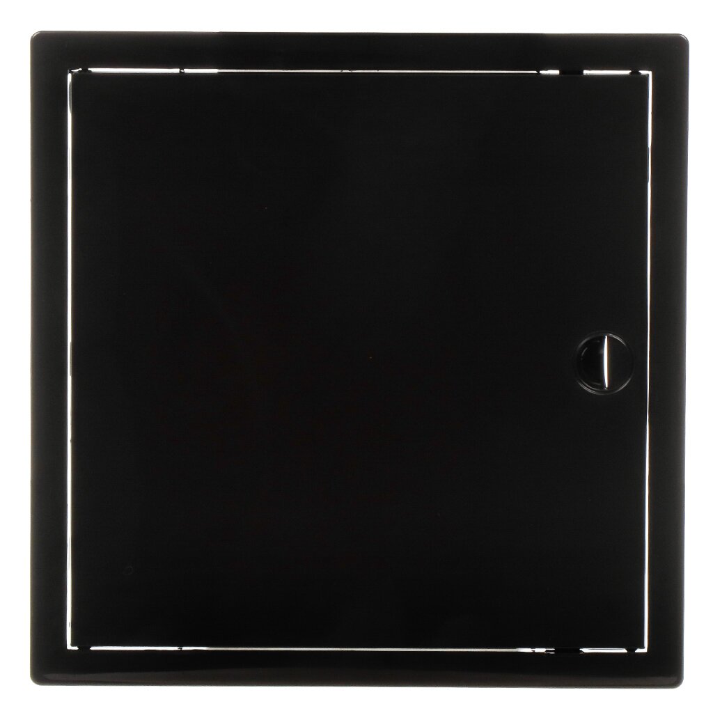 Люк-дверца ревизионная пластик, 150х150 мм, черный, Viento лючок вентиляционный пластик 150х150 мм с замком viento др1515пз