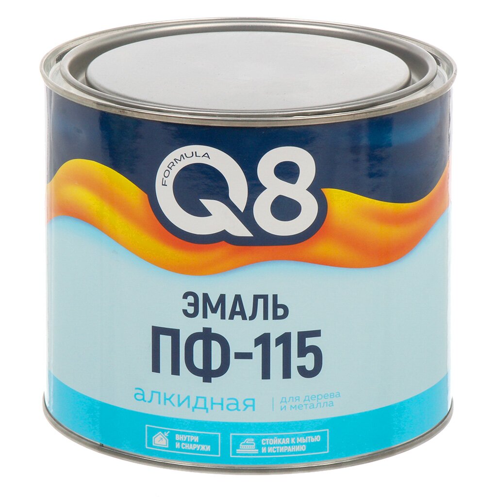 Эмаль Formula Q8, ПФ-115, алкид, глянцевая, мор волна, 1.8 кг