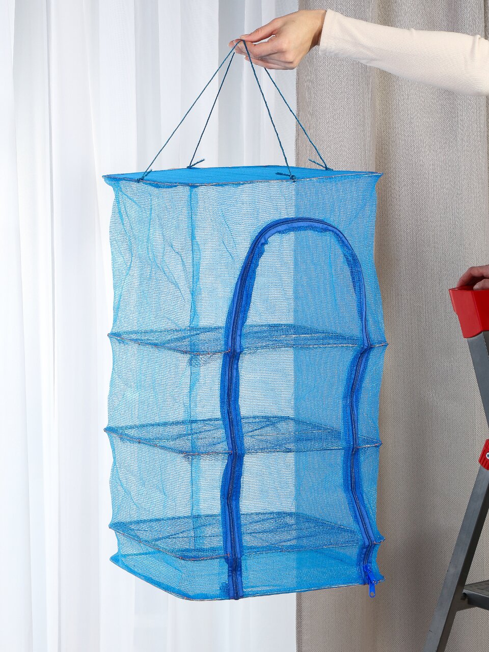 Клетка для сушки YTSD001-1, на солнце, 35х35х65 см, 3 уровня, многофункциональная