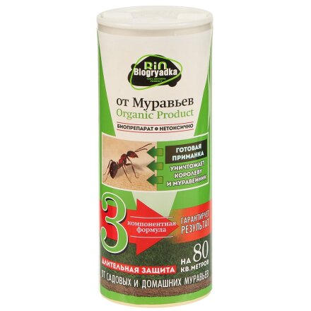 Инсектицид от муравьев, гранулы, 250 г, туба, биологический, Biogryadka