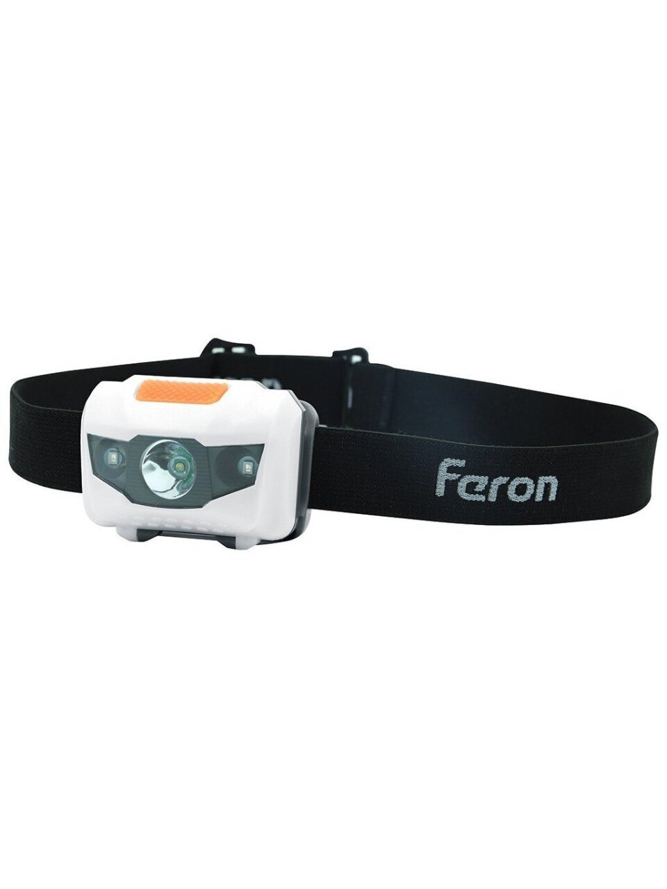 Фонарь налобный, Feron, ТН2302, пластик, режим SOS, на батарейках, 3 Вт, ЗхААА, 1LED+2RED, IP44, 41681