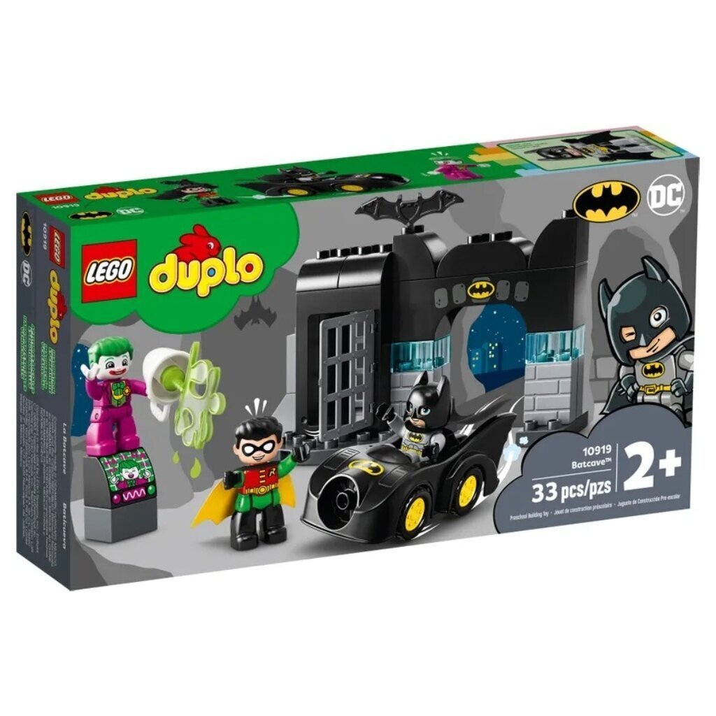 Конструктор Lego, Duplo, Super Heroes Бэтпещера, 1-3 лет, 33 детали, 10919
