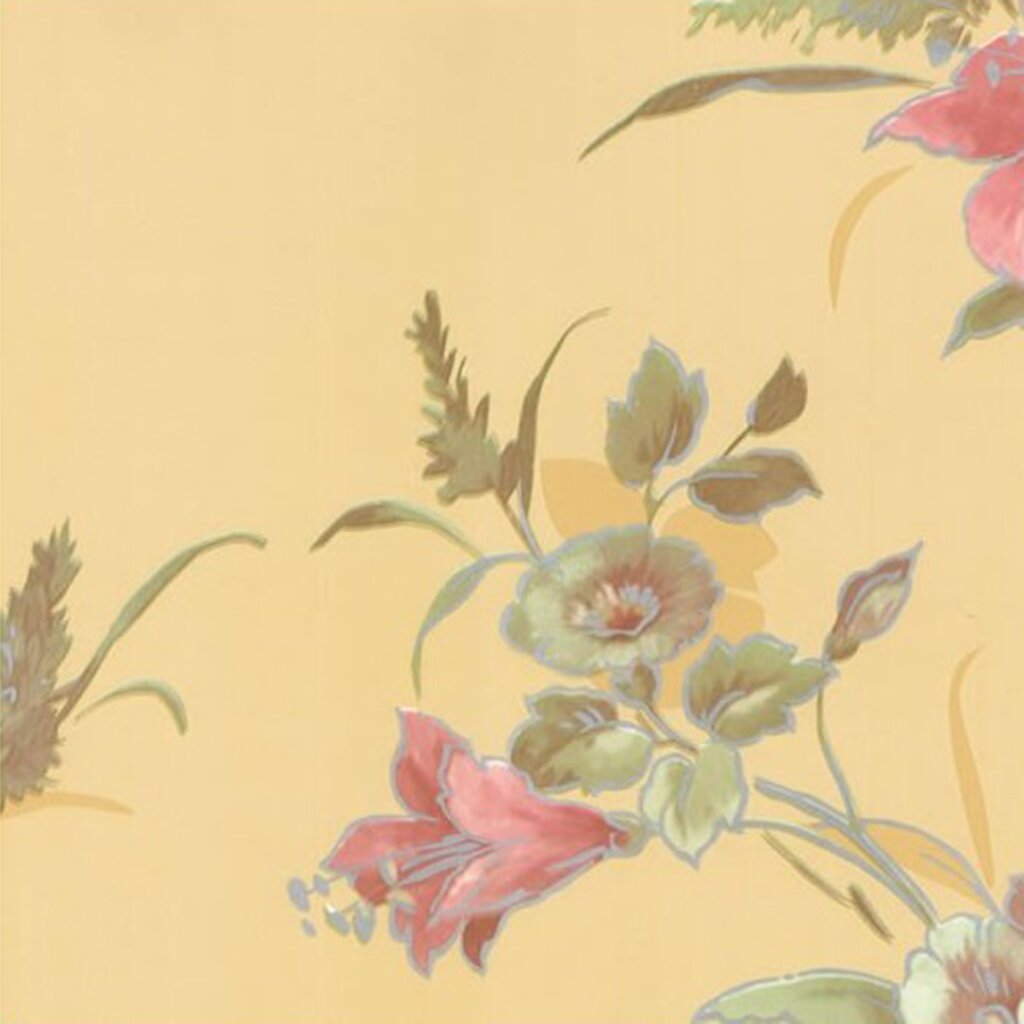 Пленка самоклеящаяся D&B, 8190, 0.45х8 м, цветы на бежевом