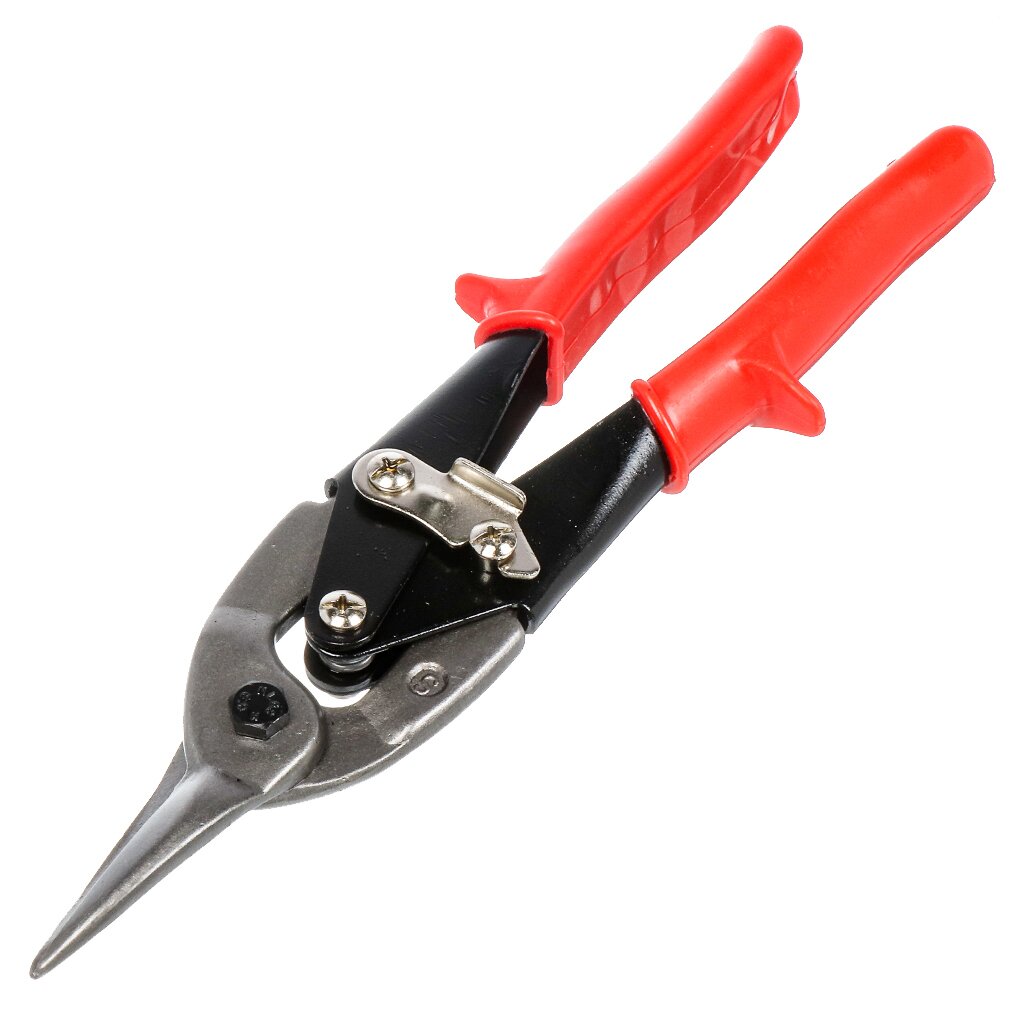 Ножницы по металлу пряморежущие, 250 мм, Bartex, 1227009 ножницы по металлу пряморежущие 200 мм с пружиной черные ручки bartex