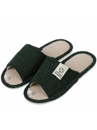 Тапки для женщин, изумрудные, р. 40-41, открытые, Клевер, A210169