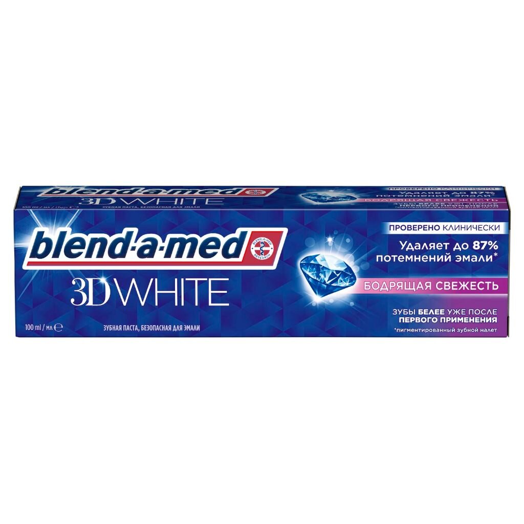 Зубная паста Blend-a-med, 3D White Бодрящая свежесть, 100 мл