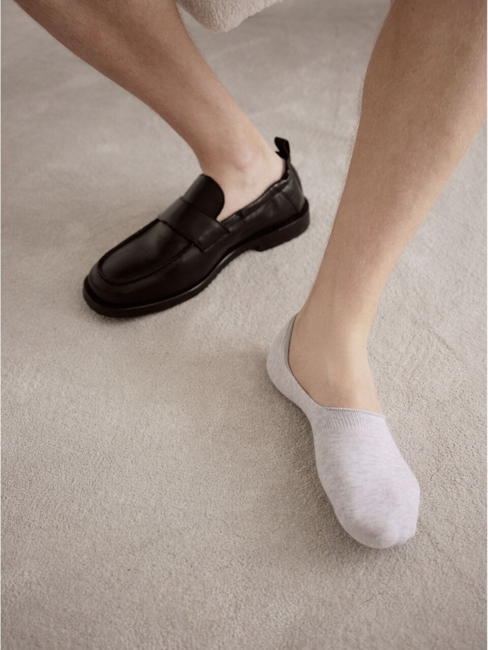 Носки муж, подследники, хлопок, Diwari, Classic, 000, светло-серый, р.25, 16С-17СП