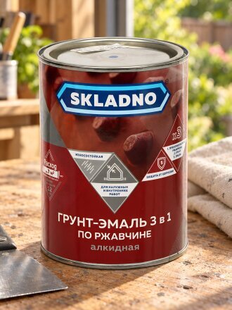 синий