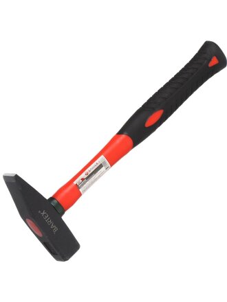 Молоток Bartex, квадратный боек, рукоятка фибергласовая, обрезиненная, 0.6 кг