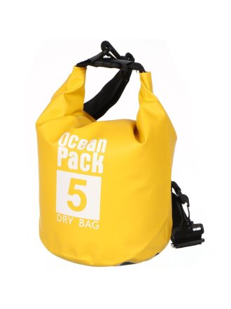 Гермомешок 5 л, 37.5х30 см, в ассортименте, с плечевым ремнем, T2023-045