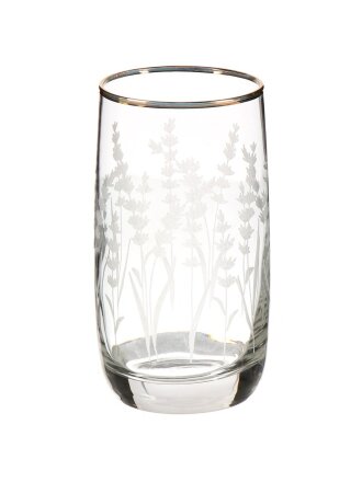 Стакан 330 мл, стекло, 6 шт, Декостек, Лаванда, 158-ГЗ6