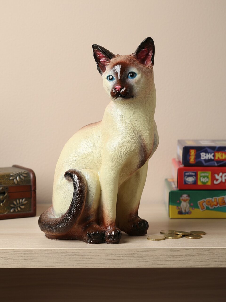 Копилка Кошка Лаура, 22х22х40 см, гипс, 274