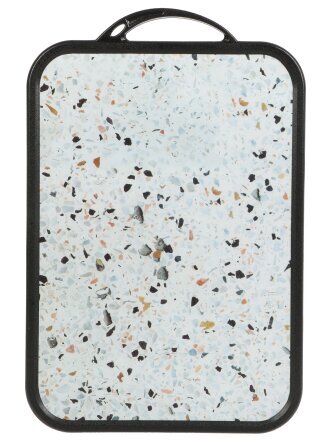 Доска разделочная пластик, 35х25х6 см, с ручкой, прямоугольная, Y4-11651