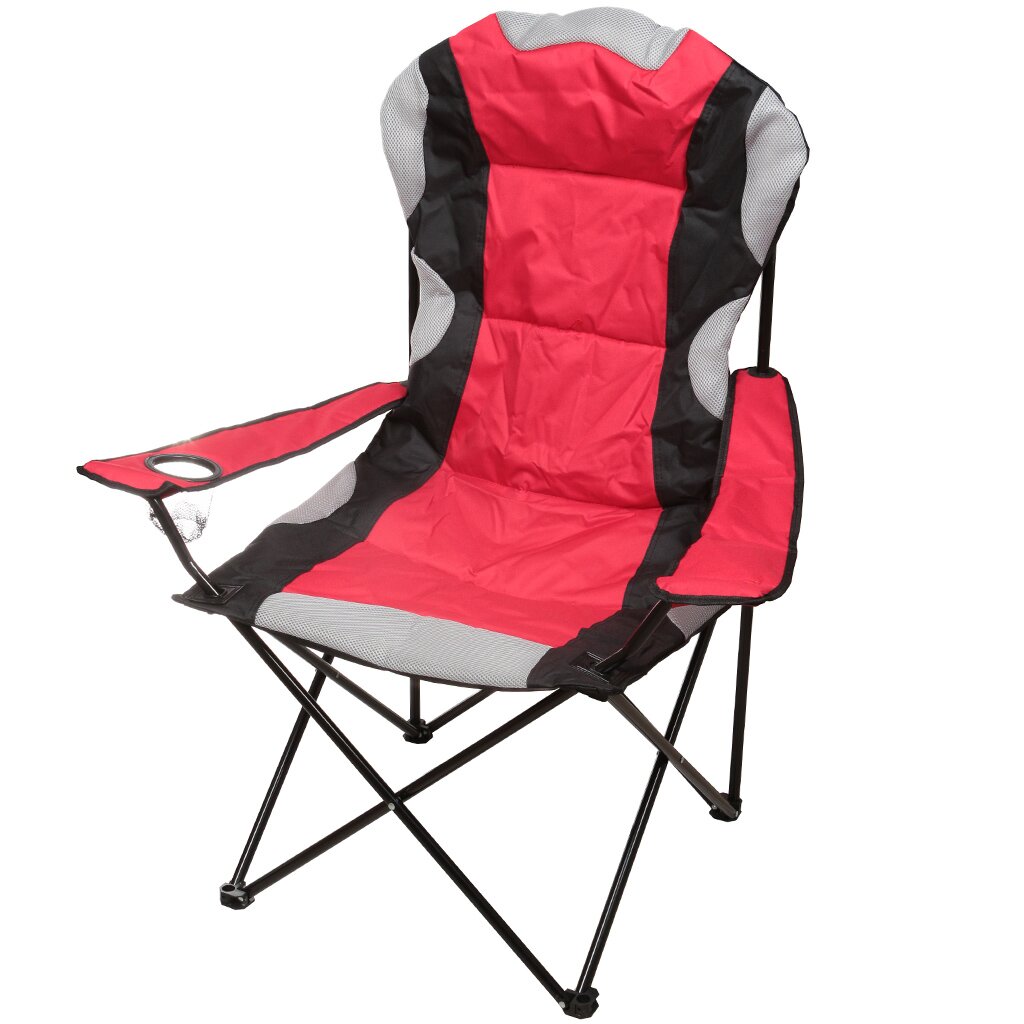 Стул-кресло 59х59х108 см, красно-черное, ткань, YTBC1007-red/black