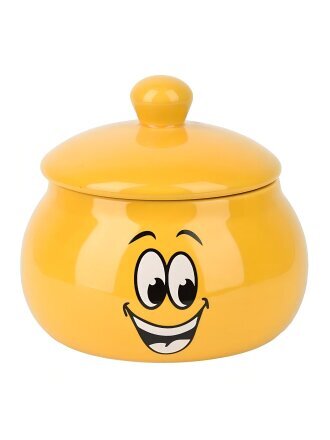 Банка для меда, керамика, 0.5 л, 13х12 см, с крышкой, подарочная упаковка, Smile, L2520867
