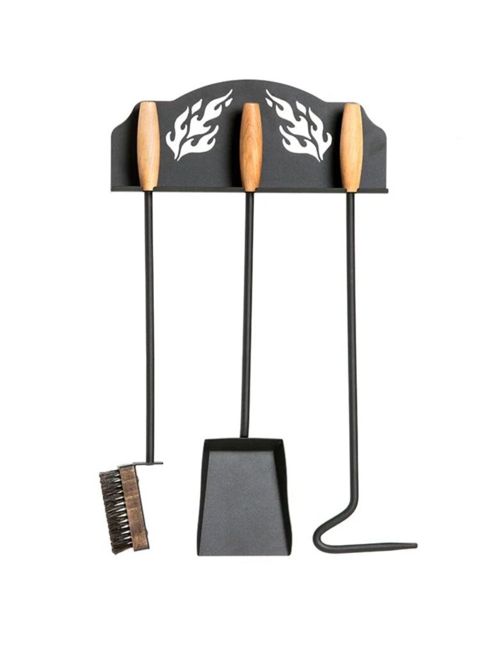Набор для камина совок + щетка + кочерга, настенный, Gratar, КН 0-2