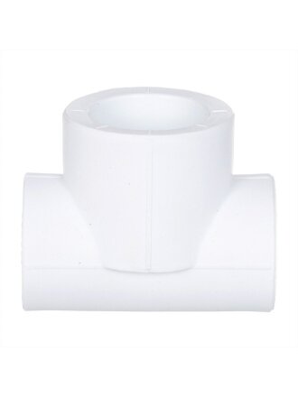 Тройник переходной полипропилен, 20х25х20 мм, белый, Valfex