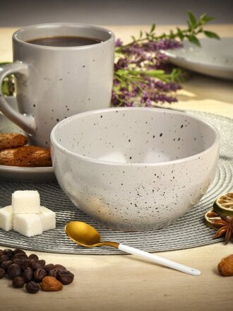 Салатник керамика, круглый, 14х6.5 см, 0.64 л, Латте, Daniks, TC13S006140-L