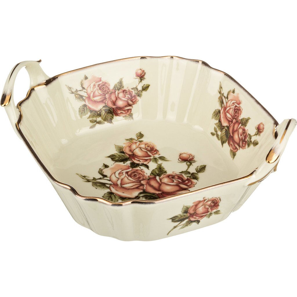 Фруктовница Корейская роза 26x24 см высота: 9,5 см, 215-139