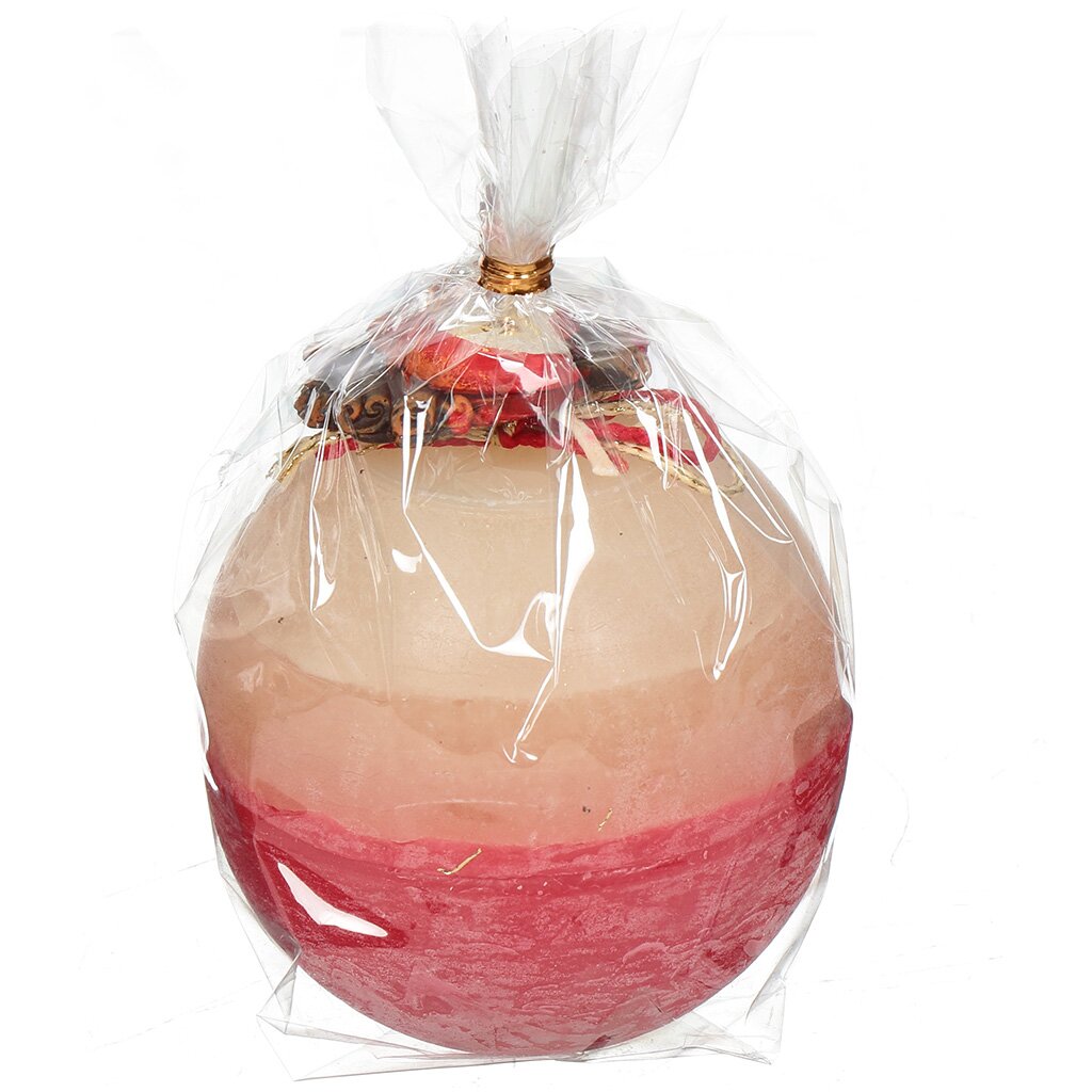 Свеча декоративная, 8 см, шар, Bartek Candles, Яблоко с корицей