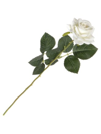 Цветок искусственный декоративный Роза, 40 см, белый, Y4-5264