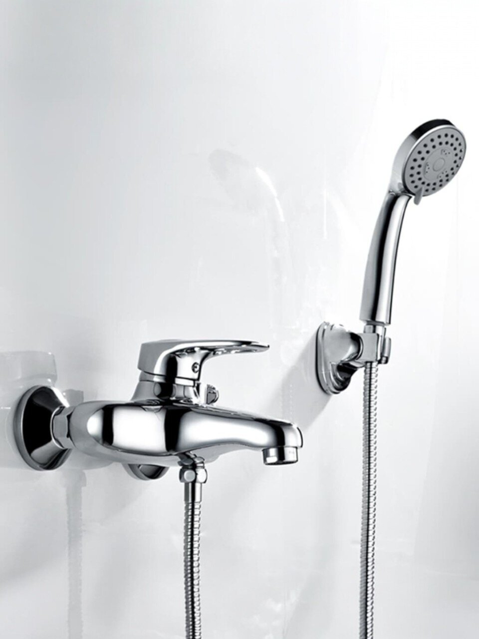 Смеситель для ванны, Frap, короткий излив, с картриджем, хром, F3201