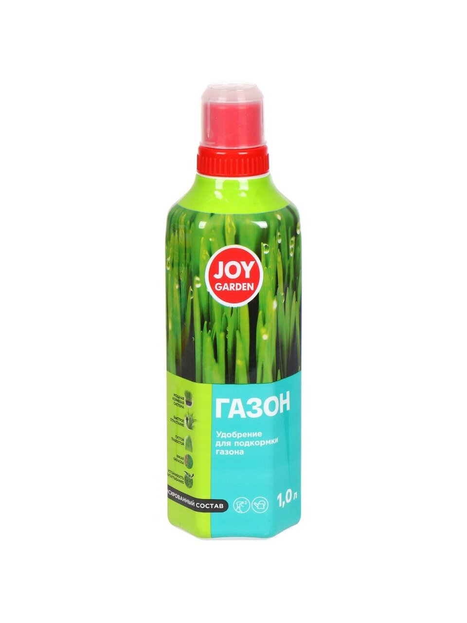 Удобрение Газон, для газона, жидкость, 1 л, Joy