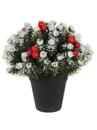 Елка новогодняя настольная, 15 см, ель, зеленая, хвоя литая, SYWB-032124