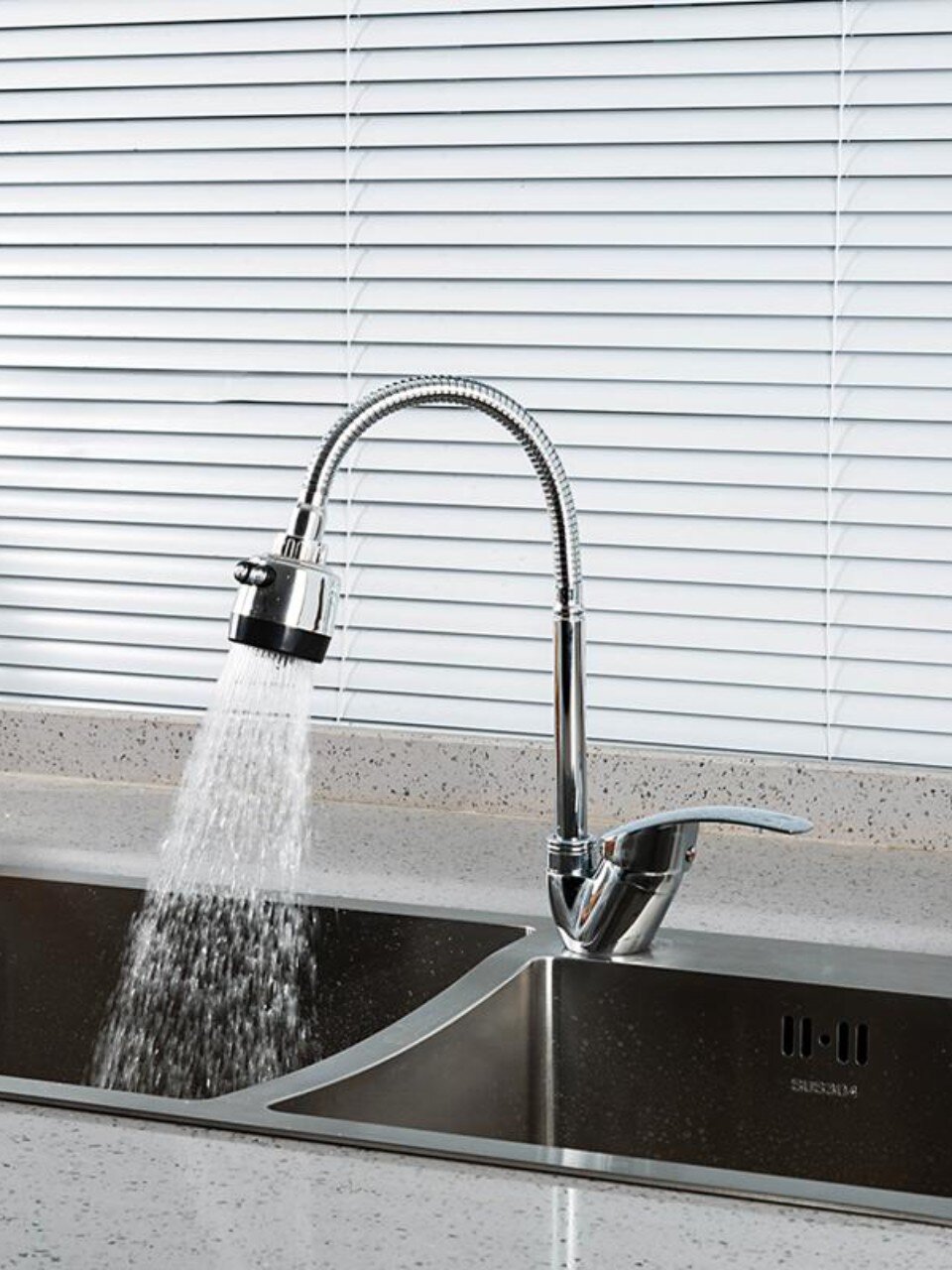 Смеситель для кухни, Frud, гибкий излив, с картриджем, R40055-1